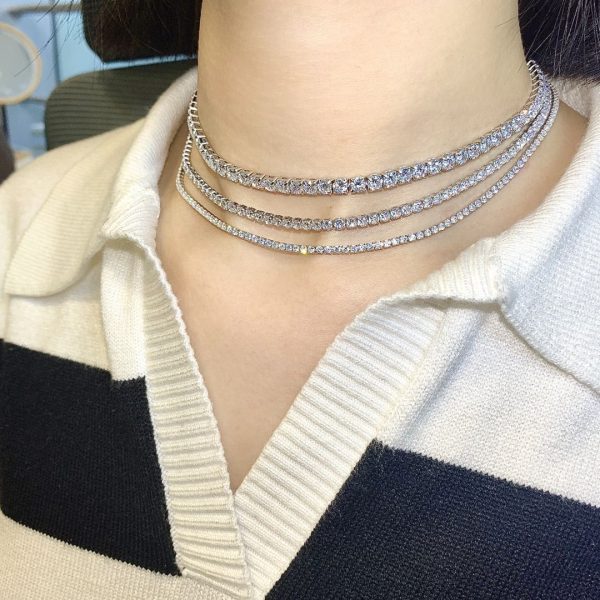 Sterling Silver European And American Tennis Chain Hip Hop Extension - Image 6