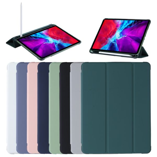 Compatible with Apple, Suitable for ipad10.9 protective cover pro10.5 with pen slot mini dormant leather case TPU airbag air4 soft shell - Image 3