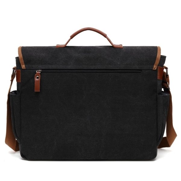Men's Canvas Waterproof Large Capacity Shoulder Bag - Image 10