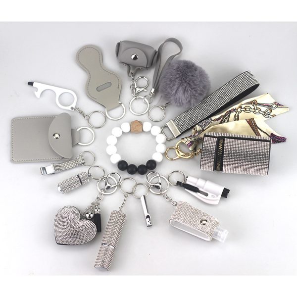 Diving Fabric Self-defense Alarm Keychain - Image 2