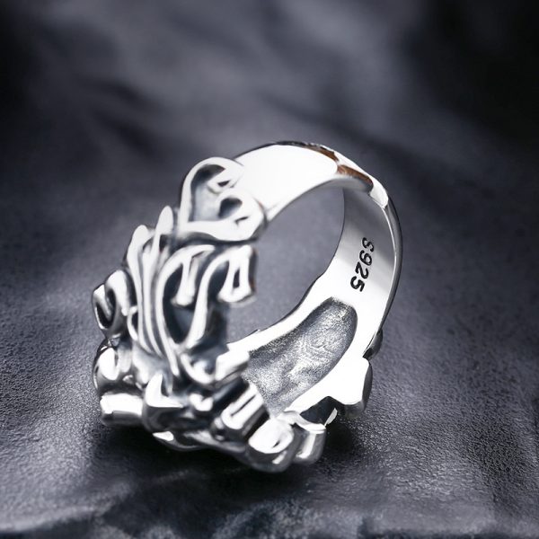 Aggressive Lion Head Vintage Fashion Ring - Image 4