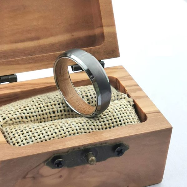 Men Tungsten Carbide Ring Engagement Wedding - Image 3