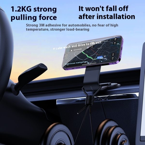 Large Screen Dashboard Bending Magnetic Suction Wireless Charger On-board Bracket - Image 4