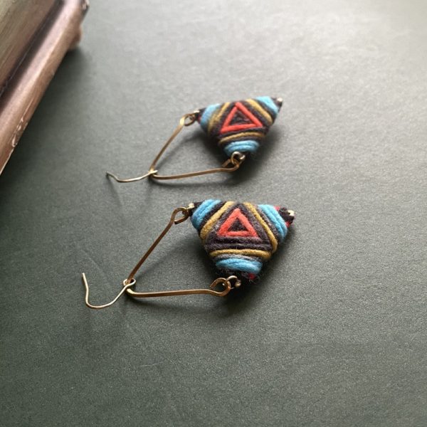 Earrings High-end Designer Niche Contrasting Color Earrings Ear Clips - Image 5