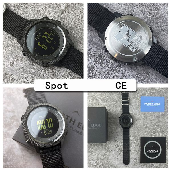 Digital Watch Sports Waterproof Altimeter Barometer Compass - Image 3
