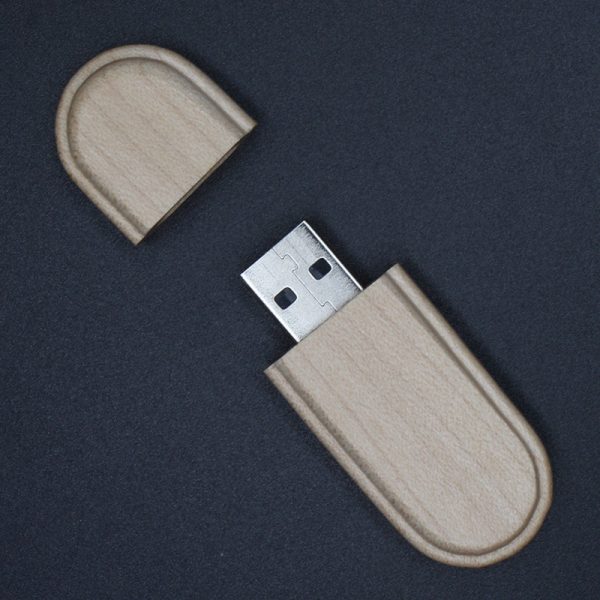 Manufacturers of customized business advertising gifts U disk can be printed logo wooden lettering business anniversary gift - Image 2