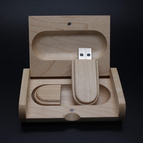 Manufacturers of customized business advertising gifts U disk can be printed logo wooden lettering business anniversary gift - Image 6