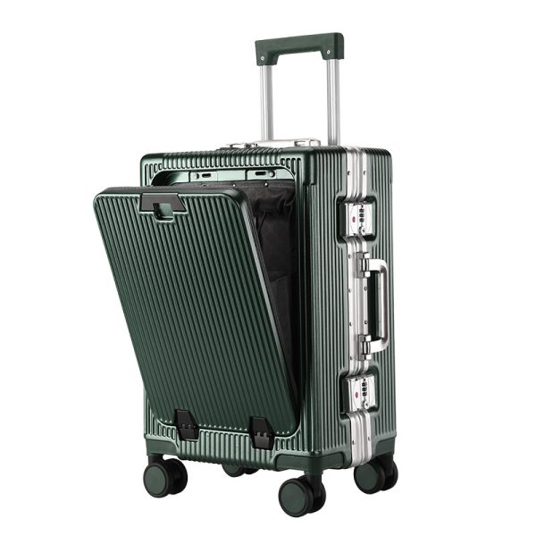 Trolley Aluminum Frame Large Capacity Front Opening Luggage - Image 9