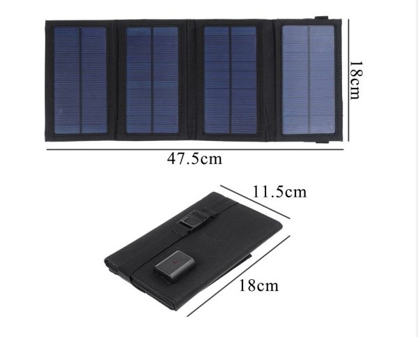 Outdoor 8W folding solar charger Direct charging collapsible solar package Off-road emergency mobile power supply - Image 10