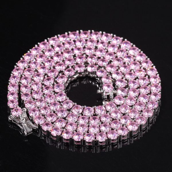 Zircon Row Necklace Versatile Tennis Chain - Image 5