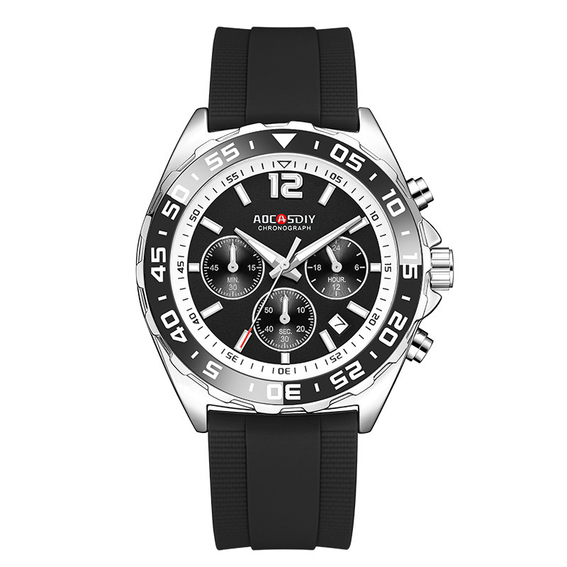 Shell-type Dynamic Colorful Men's Silicone Band Watch - Image 3