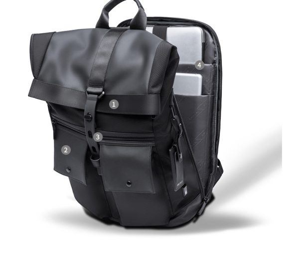 Men's Travel Bag Laptop Backpack Anti-theft Waterproof School Backpacks USB Charging Men Business Travel Bag Backpack New Design - Image 4