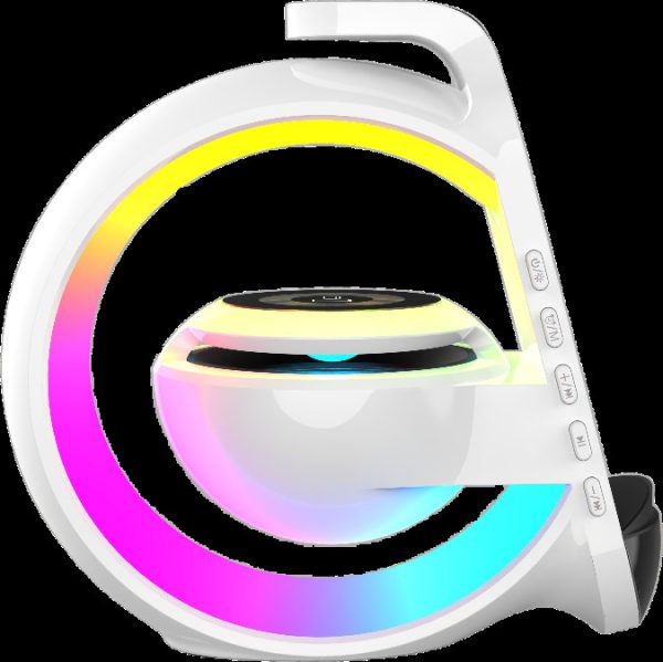 A Bluetooth Speaker Six-in-one Wireless Charger Large G Ambience Light Alarm Clock Microphone Audio - Image 3