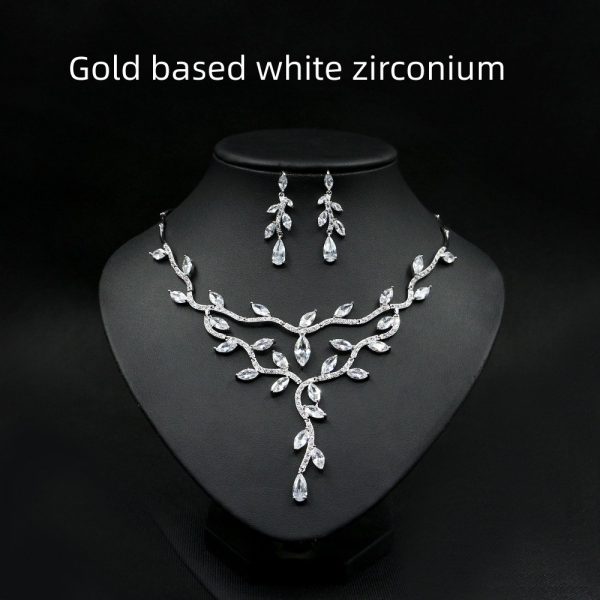 Zircon Necklace Bride Set In Europe And America - Image 6