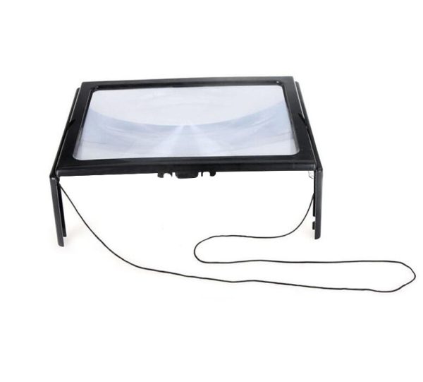 Desktop Magnifying Glass With 4 Led Lights Ultrathin A4 FullPage Large Reading Magnifier The Good Gift For Elders HY52 - Image 3