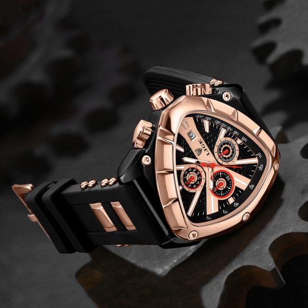 Polygon Men's Multi-waterproof Luminous Calendar Watch - Image 4