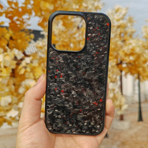 Gold Foil Carbon Fiber Forged Grain Phone Case - Image 10