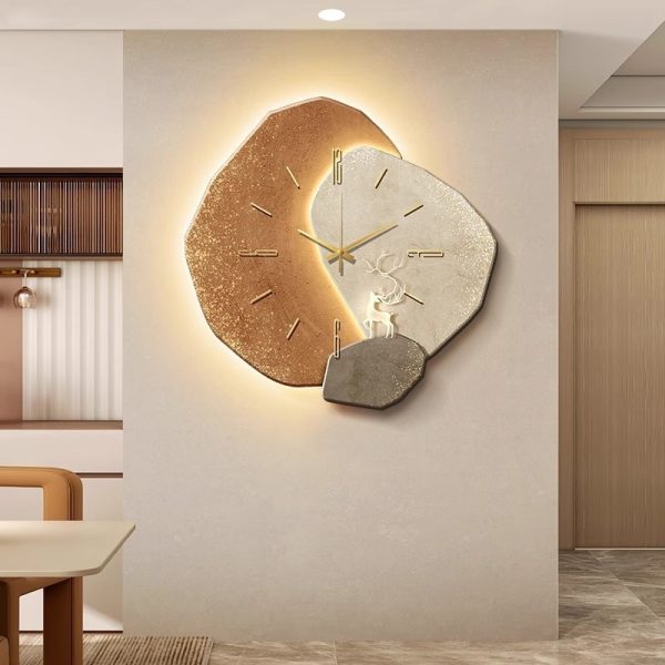 Lucky Stone Restaurant Clock Wall Clock - Image 4