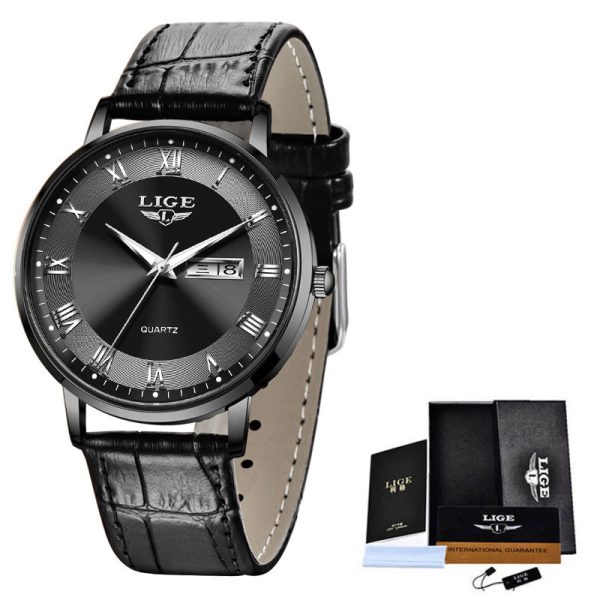 Thin Ladies Quartz Dual Calendar Waterproof Watch - Image 4