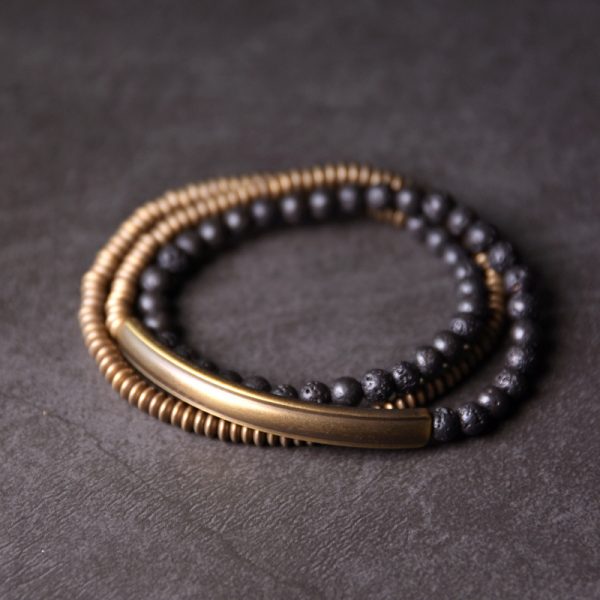 Personality Multi-layer Bracelet Female Design Volcanic Rock Retro - Image 5