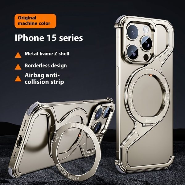 Z-type Metal Bracket Magnetic Phone Case - Image 9