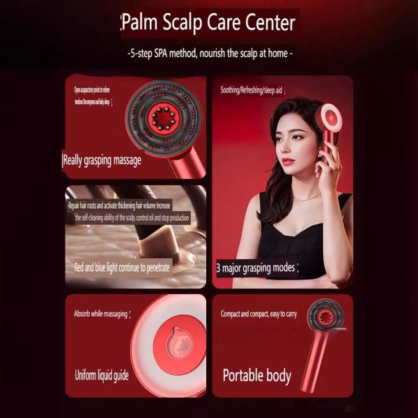Plastic Scalp Massage Comb Red Light Hair Growth Device - Image 4