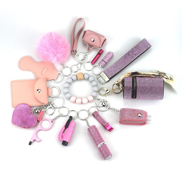 Diving Fabric Self-defense Alarm Keychain - Image 4