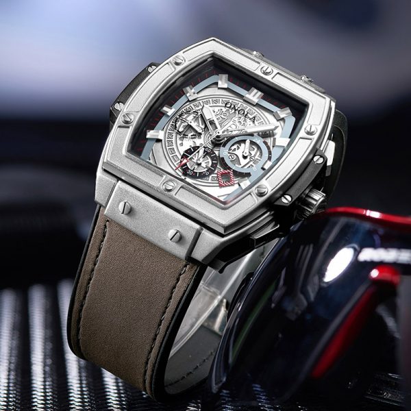 Barrel-shaped multi-function quartz men's watch - Image 3