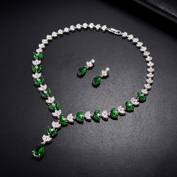 Two Piece Necklace Pendant Earring Set - Image 3
