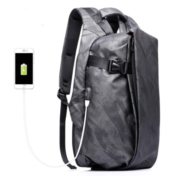 Men's fashion trend backpack Korean version of the backpack backpack male college sports and leisure computer travel bag - Image 6
