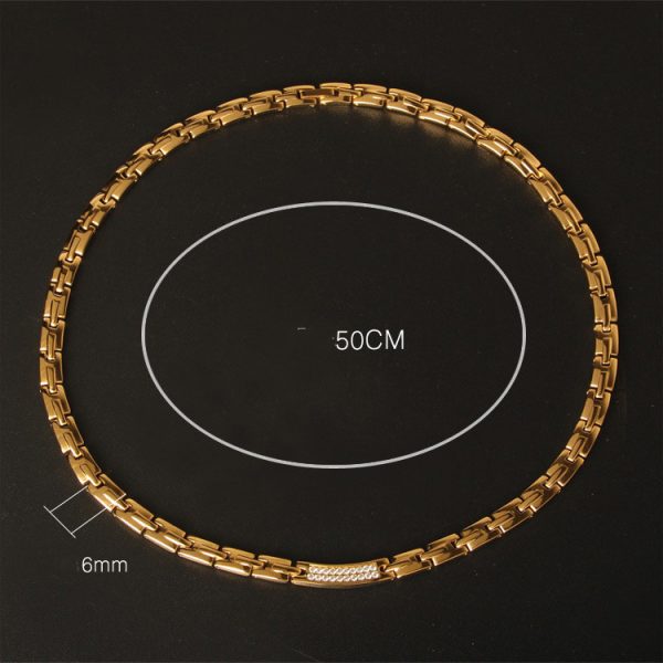 Diamond Stainless Steel Necklace For Men And Women - Image 8