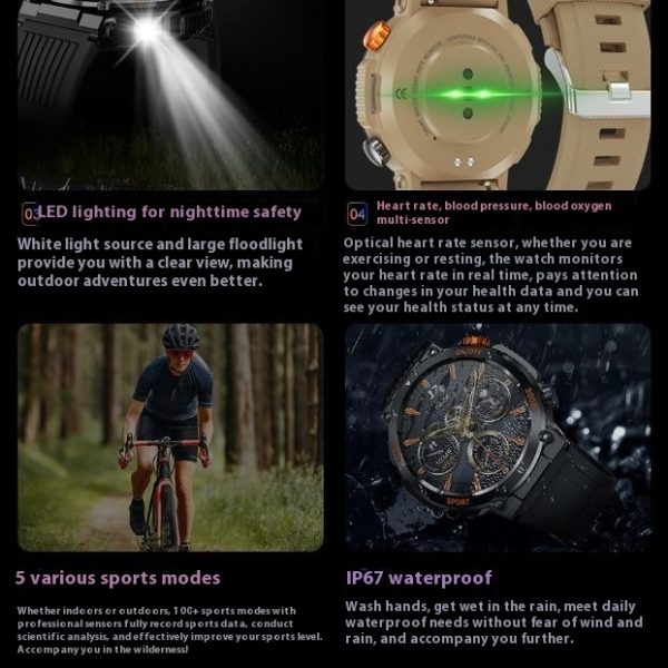 HT17 Smart Watch Bluetooth Calling Outdoor Compass - Image 3