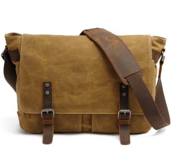 Men's canvas shoulder bag - Image 2