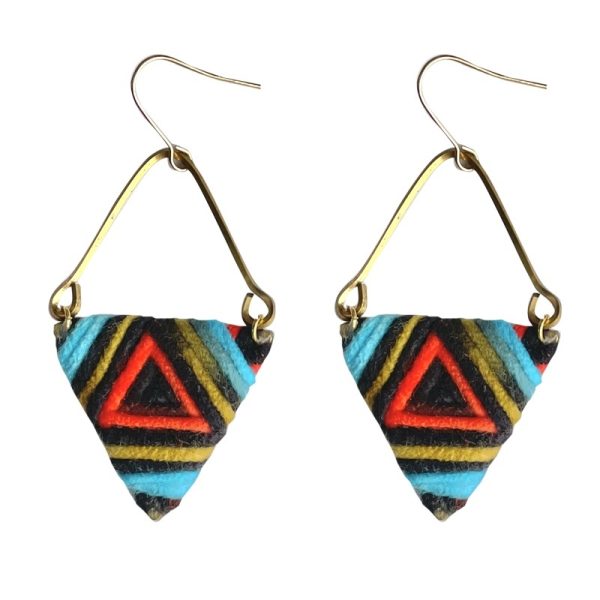 Earrings High-end Designer Niche Contrasting Color Earrings Ear Clips - Image 3