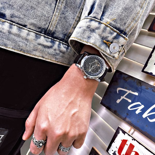 Fully Automatic Luminous Waterproof Leather Belt For Men - Image 5