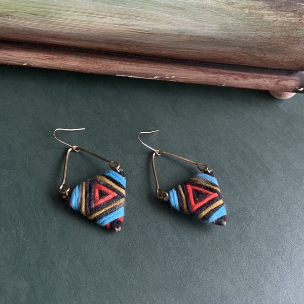 Earrings High-end Designer Niche Contrasting Color Earrings Ear Clips