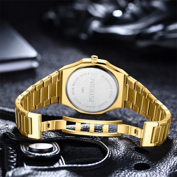 Simple Gold Men's Watch Student Quartz Watch - Image 8