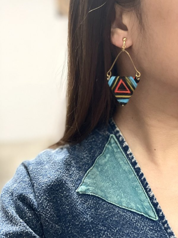 Earrings High-end Designer Niche Contrasting Color Earrings Ear Clips - Image 6