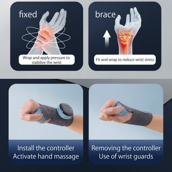 EMS Intelligent Tendon Sheath Hand Heating Wristband Hot Compress Breathable - Image 3