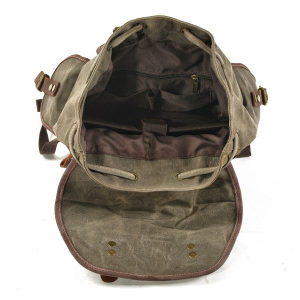 Wear-resistant canvas backpack - Image 3