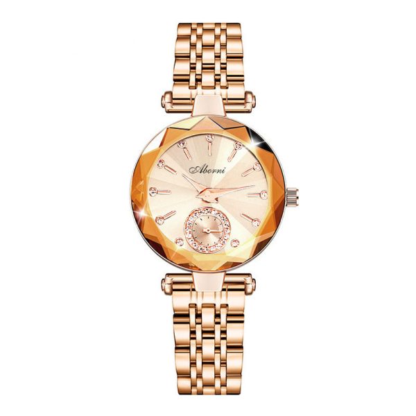 Women's Fashion Simple Cut Quartz Watch - Image 4
