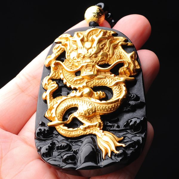 Golden Dragon Plated Pendant Necklace - Image 5