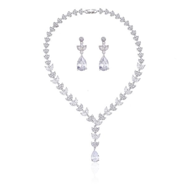 Two Piece Necklace Pendant Earring Set - Image 2
