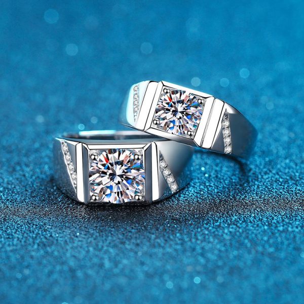 S925 Sterling Silver Men's Ring Simple - Image 4