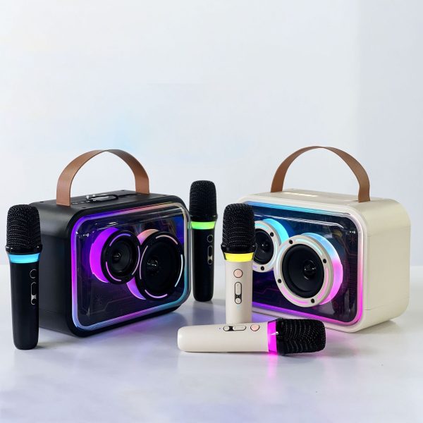 Bluetooth-compatible Speaker Colorful RGB Portable Karaoke Wireless Stereo - Image 2