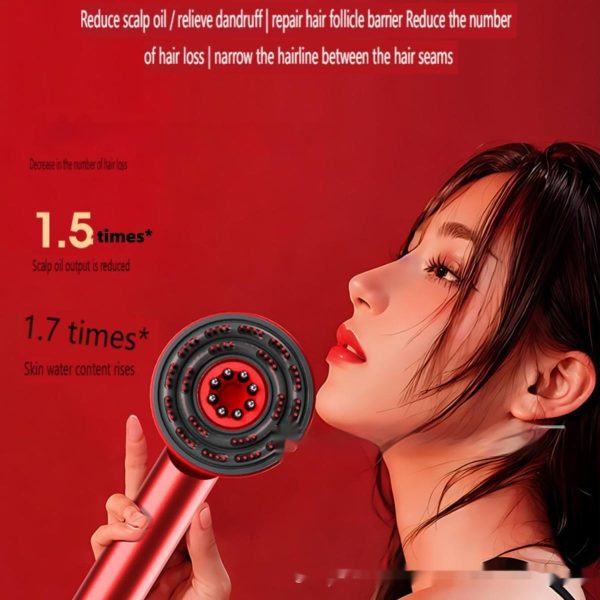 Plastic Scalp Massage Comb Red Light Hair Growth Device - Image 3