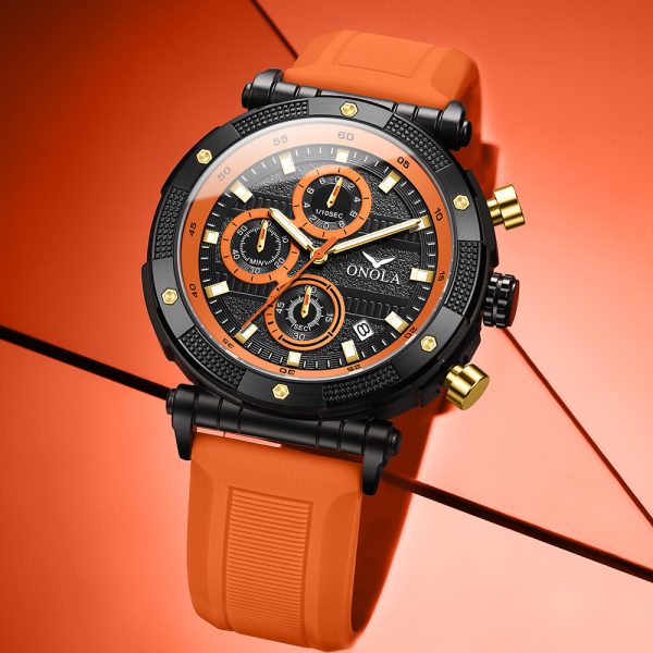 Fashion New Multi-functional Quartz Tape Watch Waterproof - Image 3