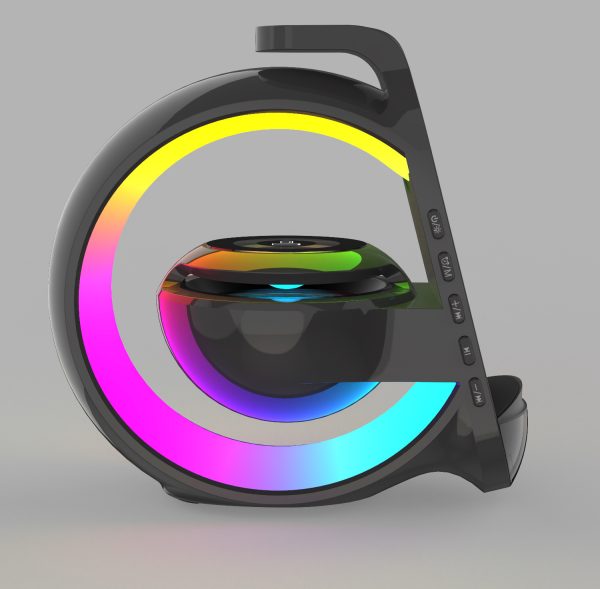 A Bluetooth Speaker Six-in-one Wireless Charger Large G Ambience Light Alarm Clock Microphone Audio - Image 4