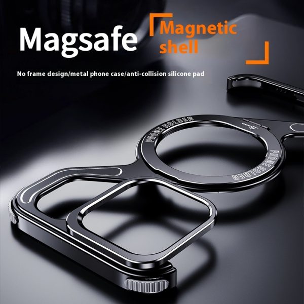 Z-type Metal Bracket Magnetic Phone Case - Image 4