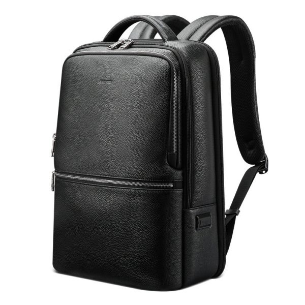 Men's Backpack Leather Large Capacity - Image 4